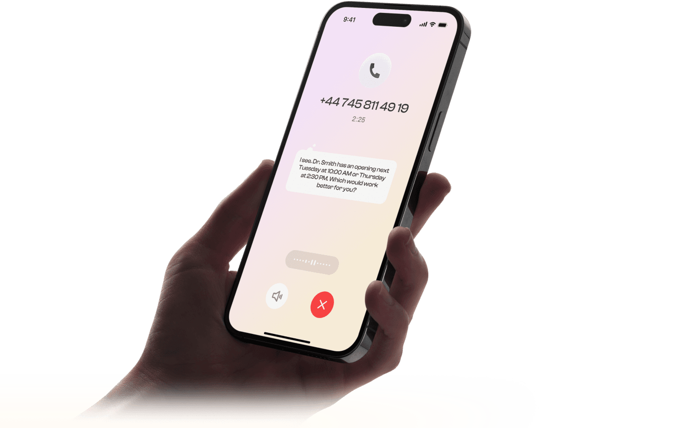 Dropcall AI Voicemail answering a phone call on an iPhone